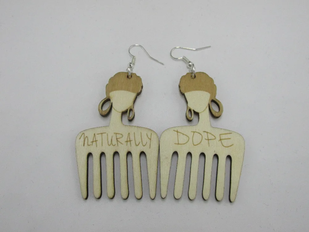 Новейшие деревянные серьги с гравировкой афро волос|wooden afro earrings|earrings earringearrings |