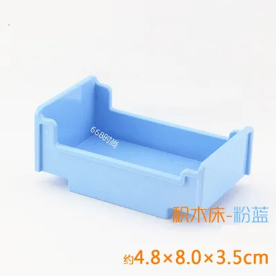 1pc bed Девушки Спальня строительные блоки части DIY игрушки кровать диван Туалет Телефон Ванна мясо Кукуруза камера аксессуары совместимы с Duploes - Цвет: 1pc bed