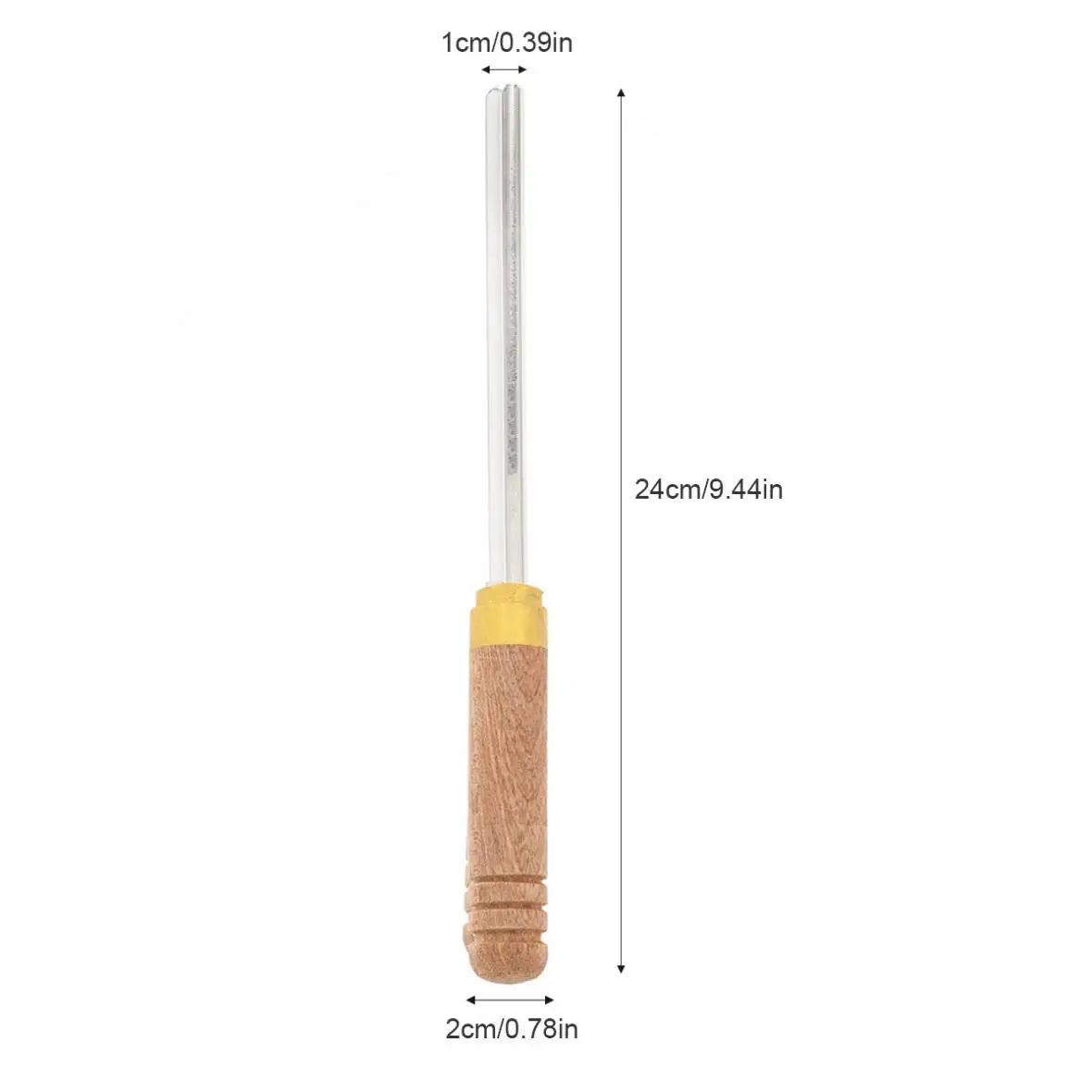 

Durable Guitar Fret File Guitar Fret Dressing Metal File with 3 Size Edges Wooden Handle Guitar Repair Tool Luthier Tool