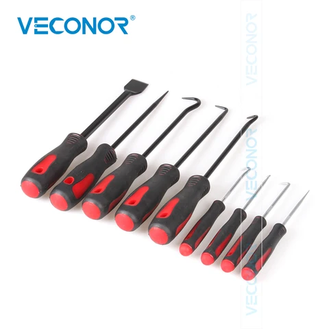 Набор инструментов для удаления уплотнительных колец, VECONOR, 9 шт., для снятия уплотнений крюк-скребок