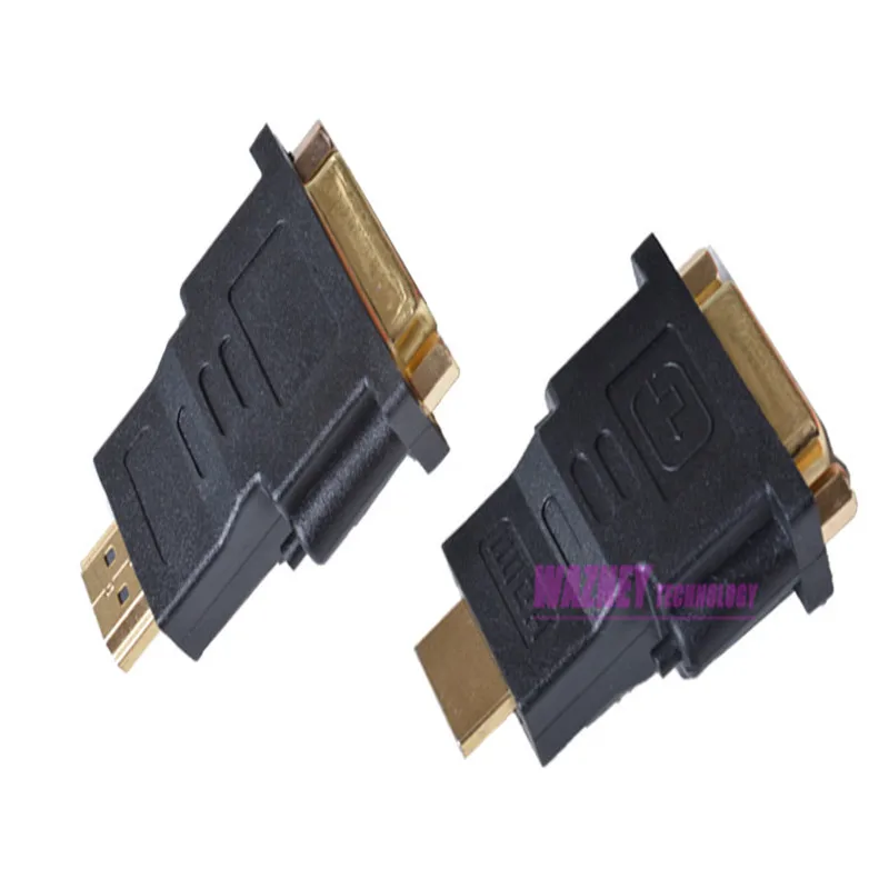 DVI D Женский 24 + 5 к HDMI Мужской 19 Pin Видео Видеокарта конвертер адаптер 1080 p/FULL HD