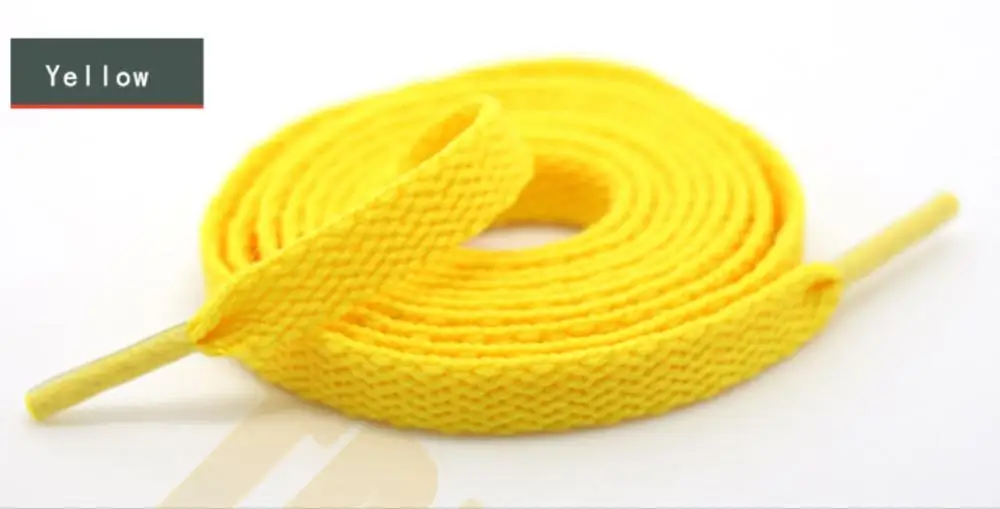 Yellow TRipleTop Красочные оригинальные эластичные Прочные шнурки с уменьшением катышков свободные-доказательство Анти-доказательство для шнурков - Цвет: Yellow