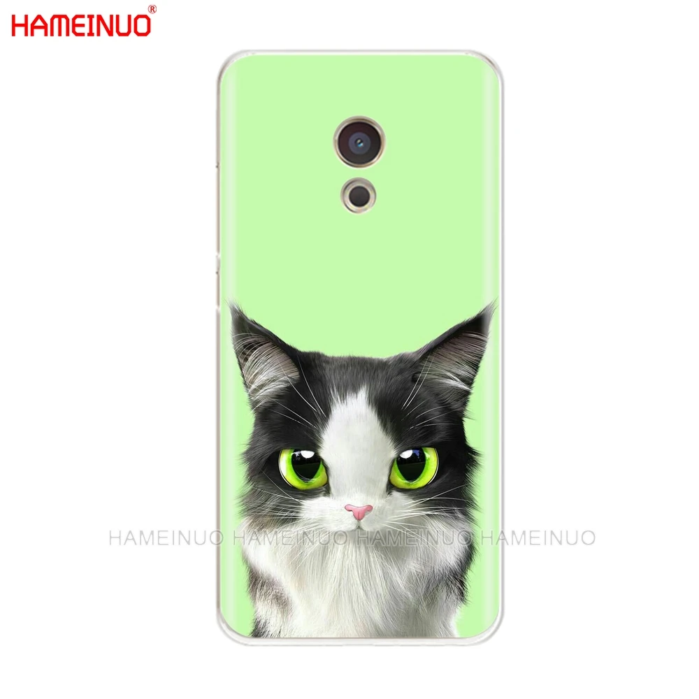 HAMEINUO милый кот пейзаж животных чехол для телефона для Meizu M6 M5 M5S M2 M3 M3S MX4 MX5 MX6 PRO 6 5 U10 U20 Примечание плюс - Цвет: 43551