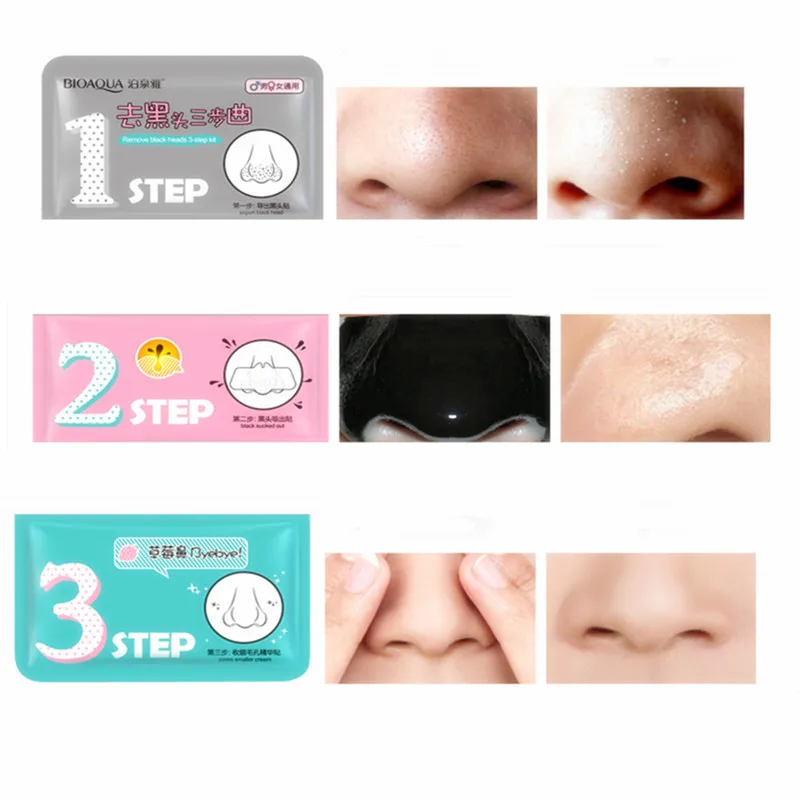 1 шт. Pig Nose маска для удаления угрей инструмент прыщей Clear Black Head 3 шага Красота