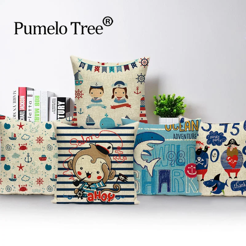 

Мультяшные искусственные весенние Декоративные диванные подушки для обезьяны, чехол для гостиной, чехол для подушки