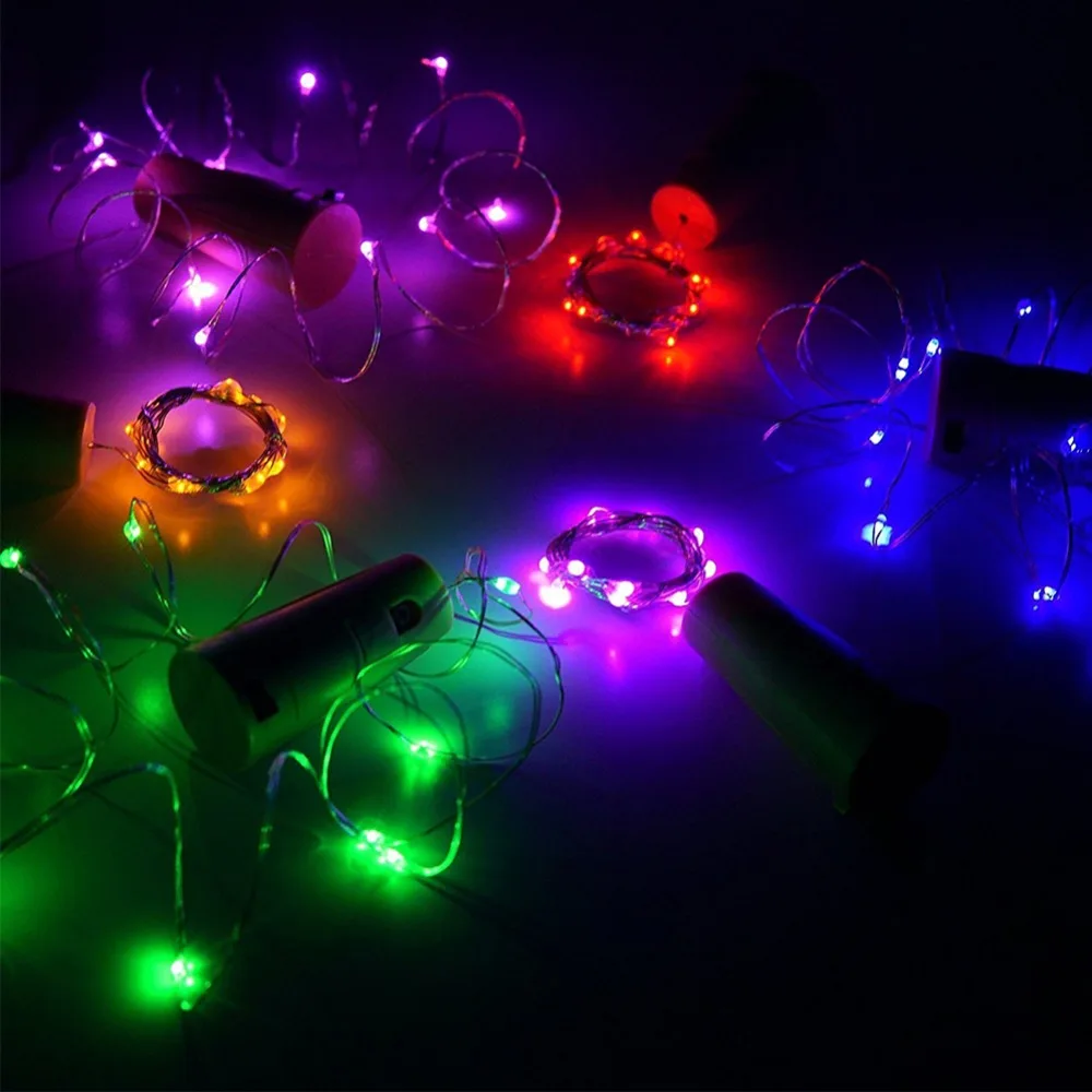 

Fairy Garland For Christmas Tree Wedding Party Decoration Copper Wire LED String lights Holiday lighting 1M 2M