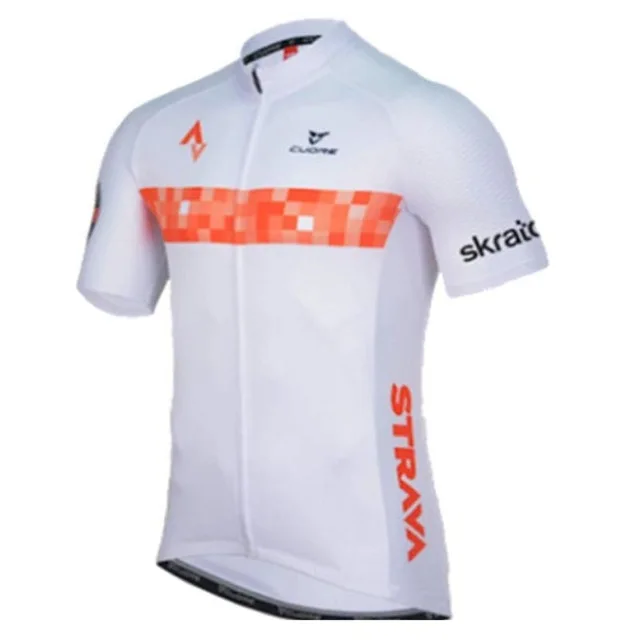 Летняя мужская велосипедная футболка Strava Team с коротким рукавом Ropa Ciclismo Uniformes велосипедная Одежда дышащая велосипедная рубашка - Цвет: 1