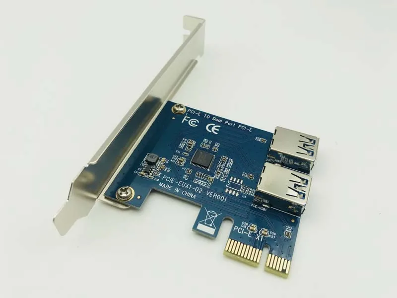 USB 3.0 PCI E 1 поворот 2 express 1X Слоты Райзер карта Mini ITX внешний 3 слота адаптер PCIe порт