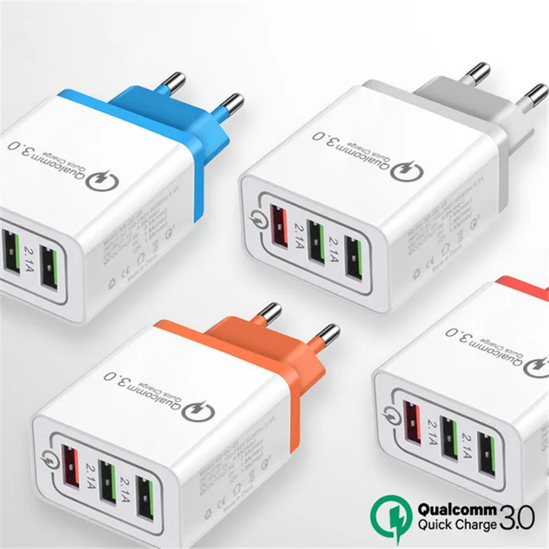 Зарядное устройство USB quick charge 3 0 для iPhone X 8 7 iPad быстрое настенное зарядное Samsung S9/S8