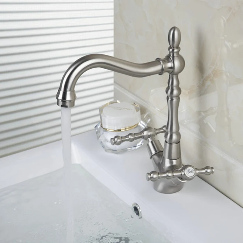 KEMAIDI смесители из твердой латуни для ванной комнаты и краны Поворотный смеситель