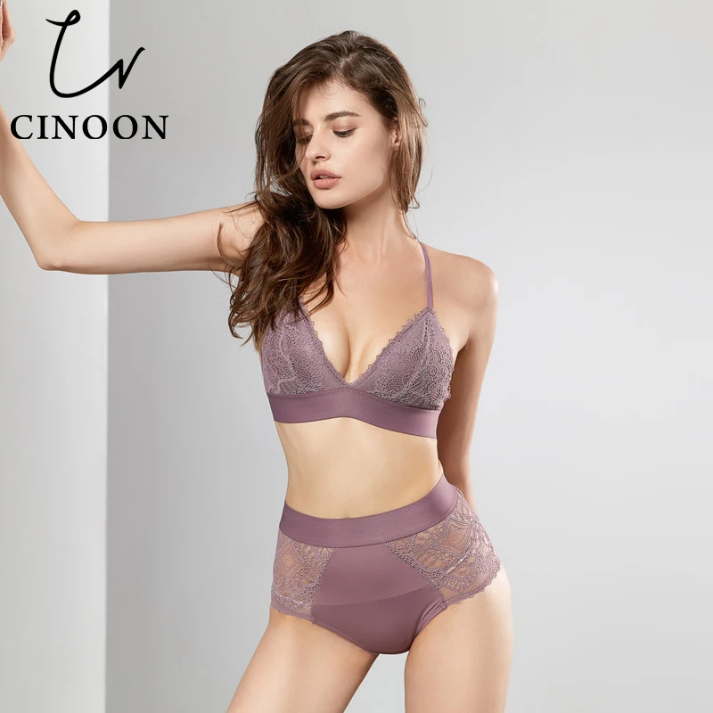 CINOON новинка сексуальное женское белье модный кружевной комплект с бюстгальтером