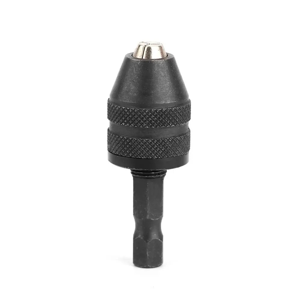 

1/4" Hex Shank Keyless Drill Bit Chuck Adapter Converter Quick Change 0.3-3mm SG Drill Bit Tool Quick Change Convertor Adapter