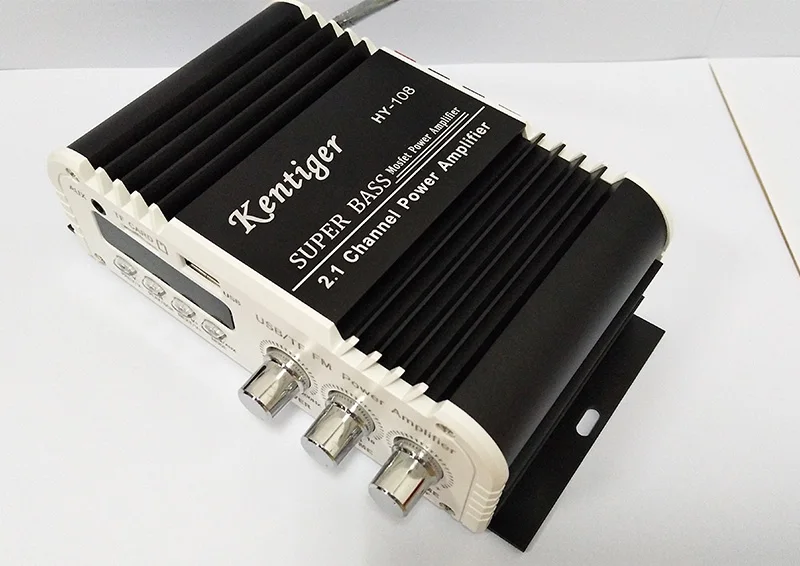 Kentiger HY-108 2,1 канальный выход сабвуфер TF \ USB \ FM аудио усилитель мощности стерео усилитель супер бас динамик ЦАП