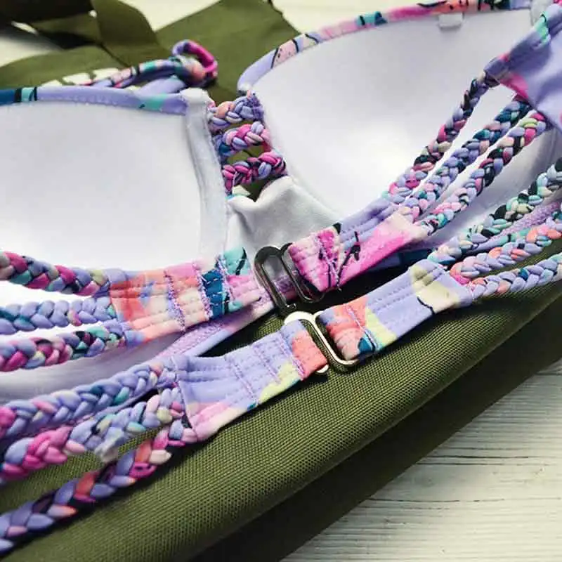 2019 New Arrival Summer Bikinis Sexy Women Swimsuit Low Waist Two Pieces Swimsuits Flower Bikini Set Women's Swimwear S94313X |