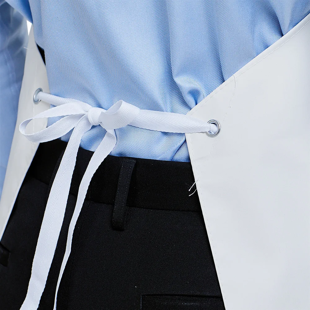 Белый сверхмощный Водонепроницаемый промышленные рабочие фартуки регулируемые