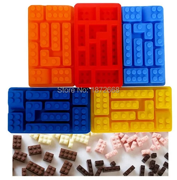 Лего блоков конструктора в форме прямоугольной квадратной формы DIY Шоколад
