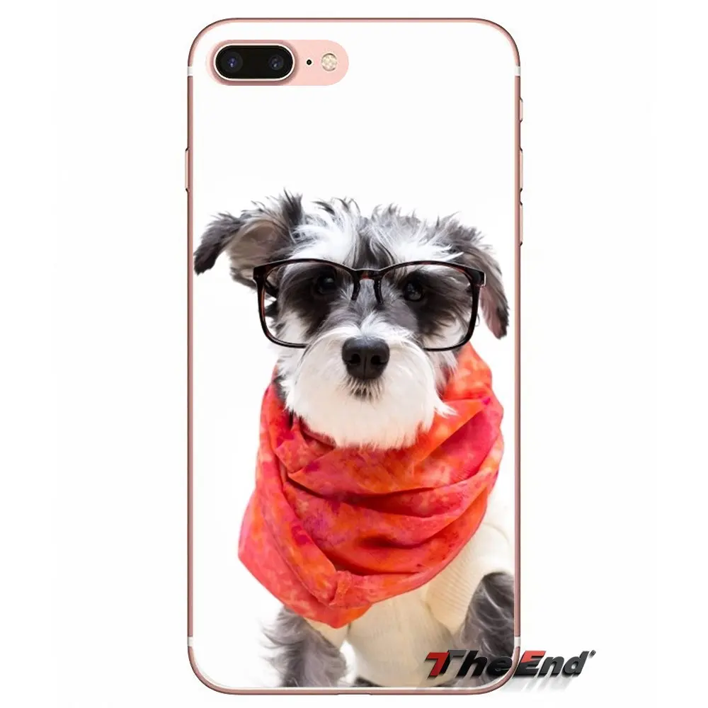 Прозрачный чехол из ТПУ funny Schnauzer dog Для Huawei P Smart Y6 P8 P9 P10 Plus Nova P20 Lite Pro Mini 2017 SLA L02 L22