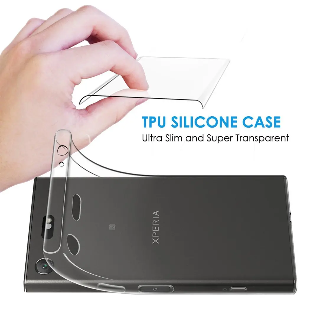 Ультратонкий Прозрачный мягкий силиконовый чехол из ТПУ для SONY Xparia X XA XA1 Plus Ultra XZ