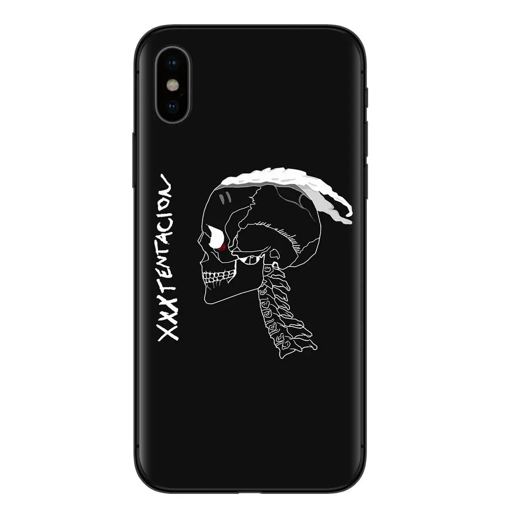 Laumans Xxxtentacion Чехлы для iPhone X Мягкий силиконовый чехол телефона Coque 5 5S SE 6 SPlus 7 Plus 8 |