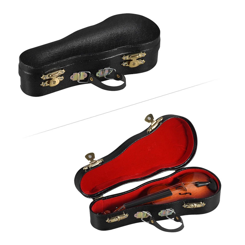Высококачественная Маленькая деревянная модель скрипки изысканный Настольный