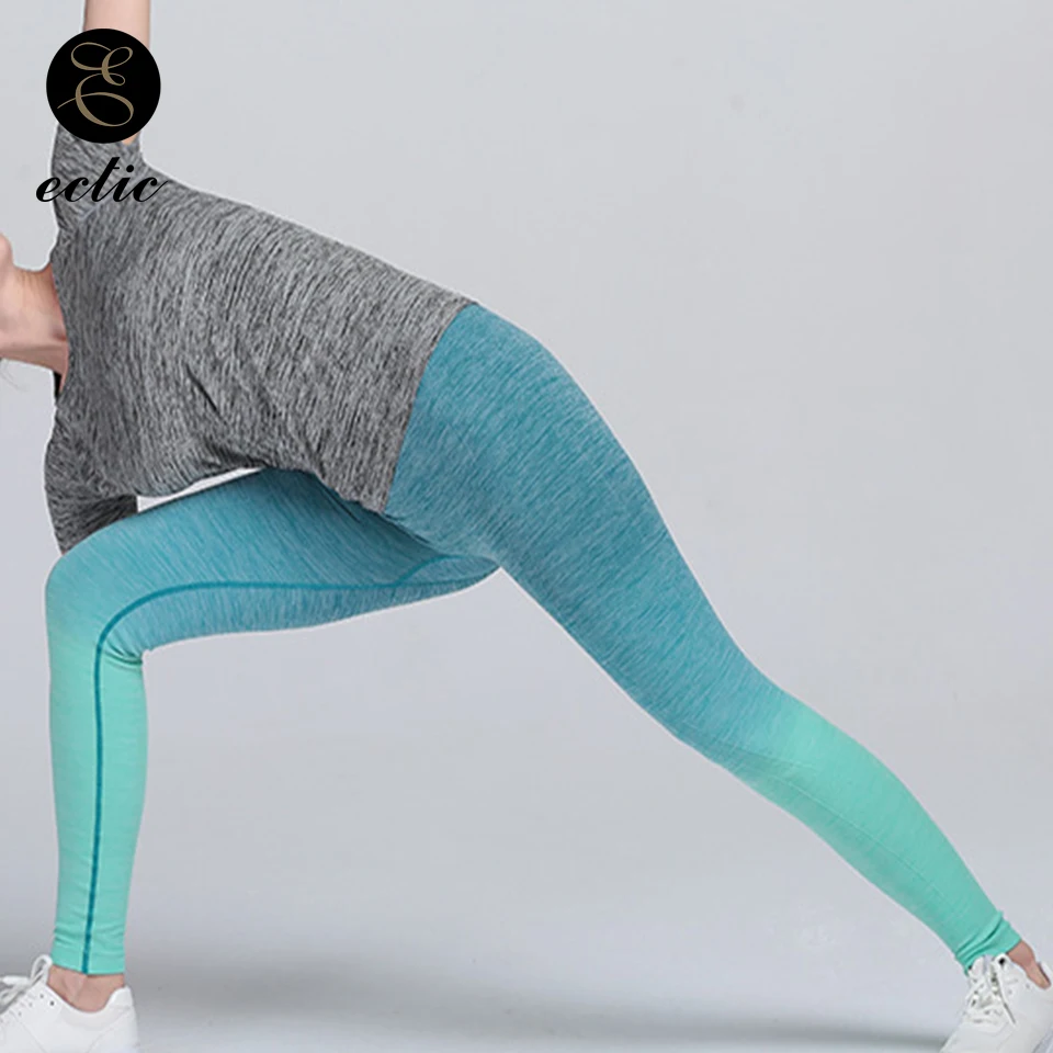 Ombre Леггинсы Tie Dye Майя Mujer Deportivas градиент Спортивные леггинсы Высокая талия узкие