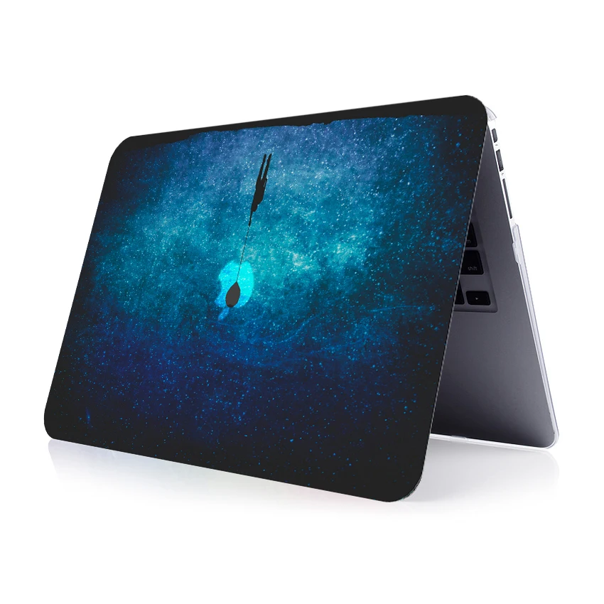 Новинка 2019 чехол для планшета жесткий с цветным принтом Apple Macbook Pro Retina Touch Bar Air 11 12