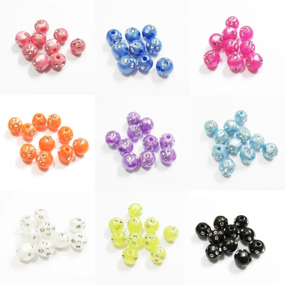 

Wholesale 8mm/10mm/12mm /14mm/16mm Acrylic Bright Pearly-lustre Bling Beads/DIY Hand Made/Fashion Jewelry