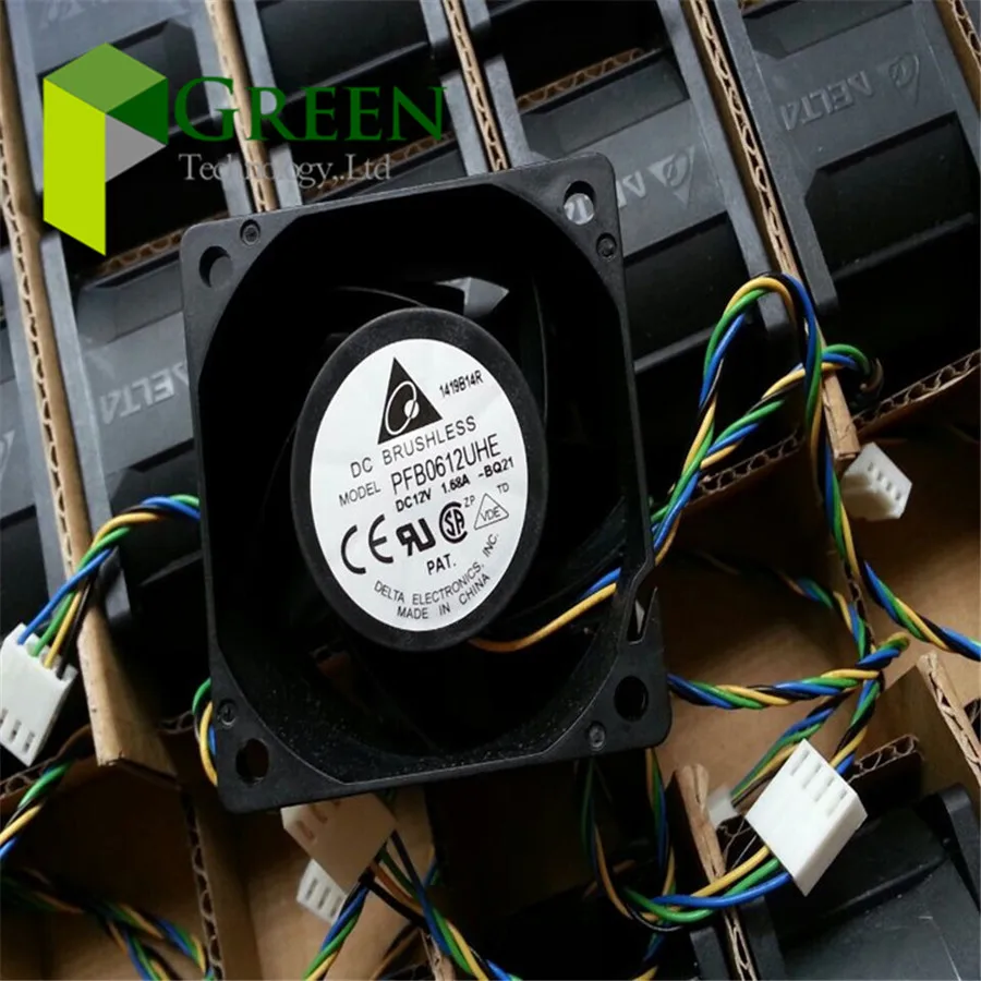 

New Original Delta PFB0612UHE 6038 60MM Frequency converter cooling fan violence Cooling fan 12V 1.68A with 4pin