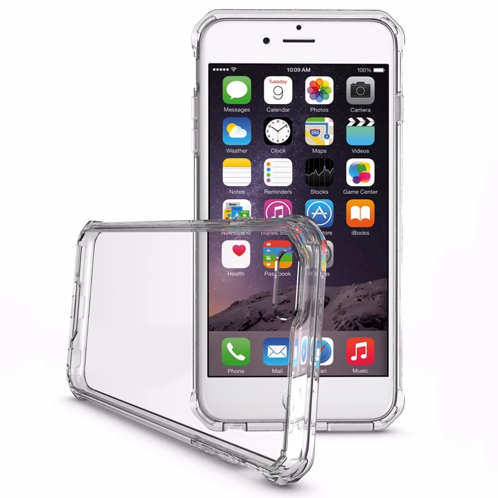for iphone 6s case 6 Plus Anti knock Clear Protective Case X Coque Shockproof Hard back cover 7 8 |