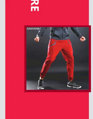 Ganyanr бренд Штаны длинные Для мужчин спортивные Леггинсы Training Мотобрюки бег Йога тренажерный зал быстросохнущие Футбол Фитнес Эластичный тренировки