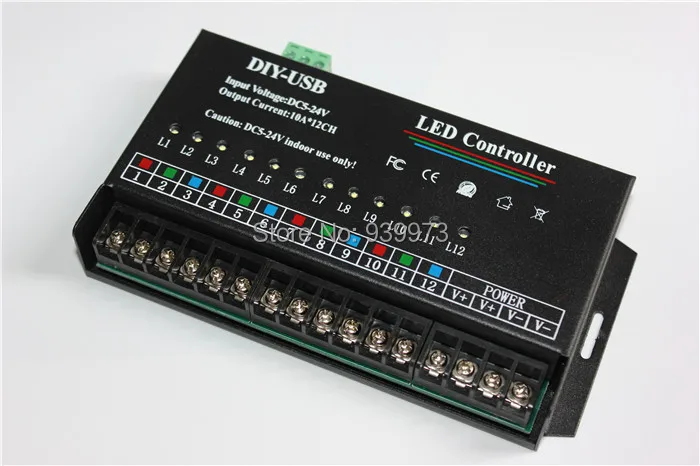 Светодиодный RGB контроллер 12 каналов динамическое сканирование USB DIY светодиодный RGB полноцветный светодиодный контроллер дисплея
