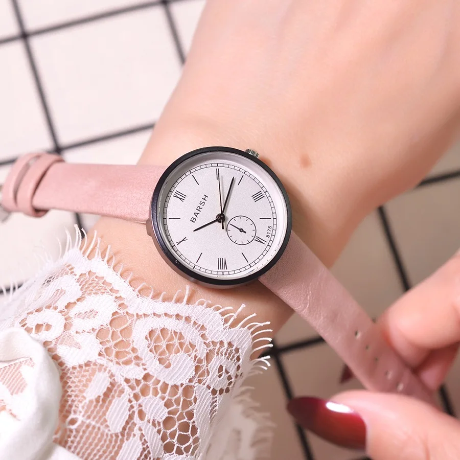 Женские кварцевые часы montre femme модные с простым ремешком студенческие подарок