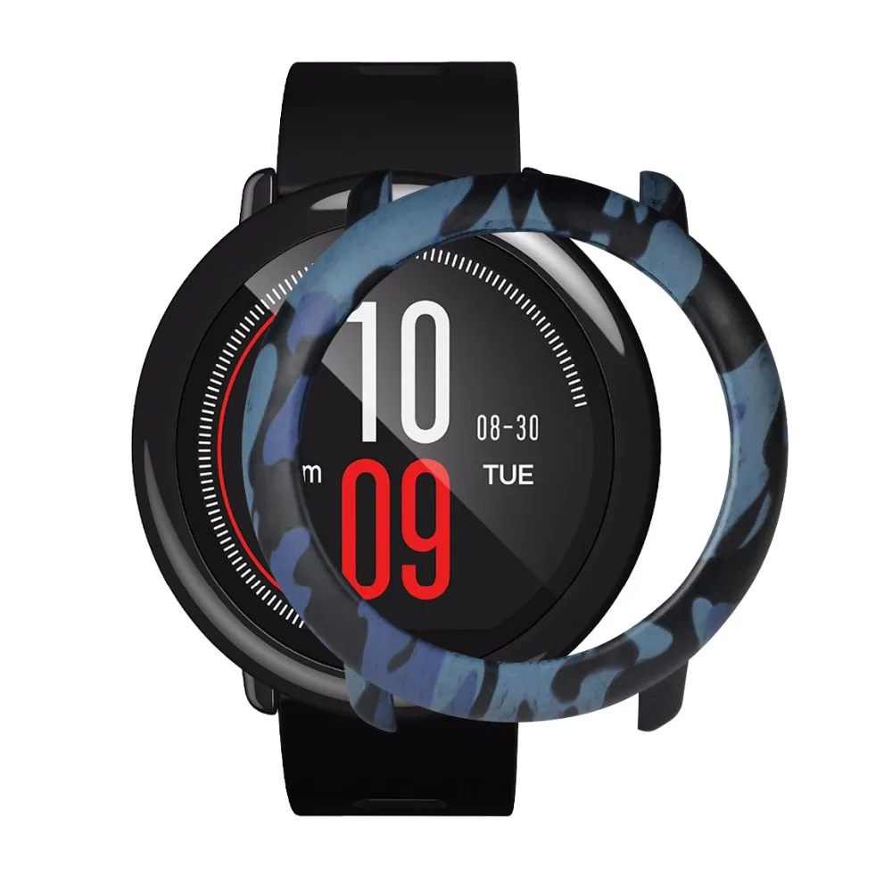 2 в 1 Камуфляжный Тонкий чехол для Xiaomi Huami Amazfit Pace защитный + пленка экрана часов