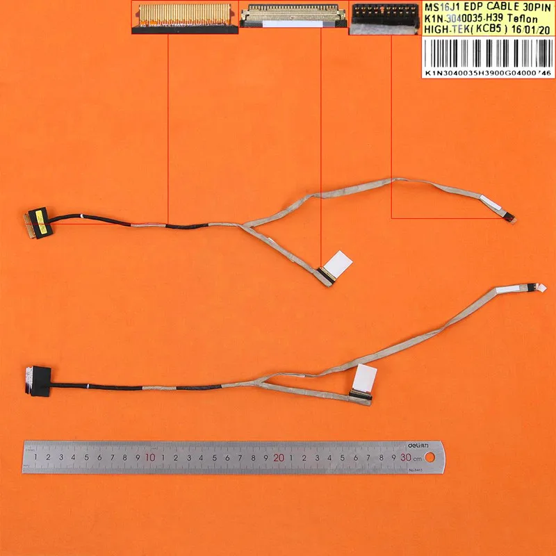 

New Laptop Cable For MSI MS-16J1 MS-16J2 MS-16J5 GE62 PN:K1N-3040035-H39 Replacement Repair Notebook LCD LVDS CABLE