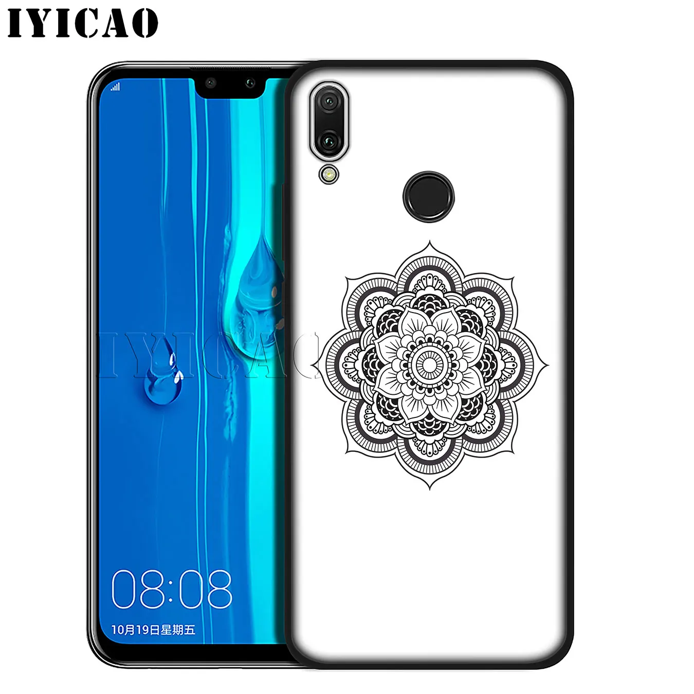 IYICAO голубой Тотем Мандала Цветок Мягкий силиконовый чехол для телефона Huawei Mate 30 20