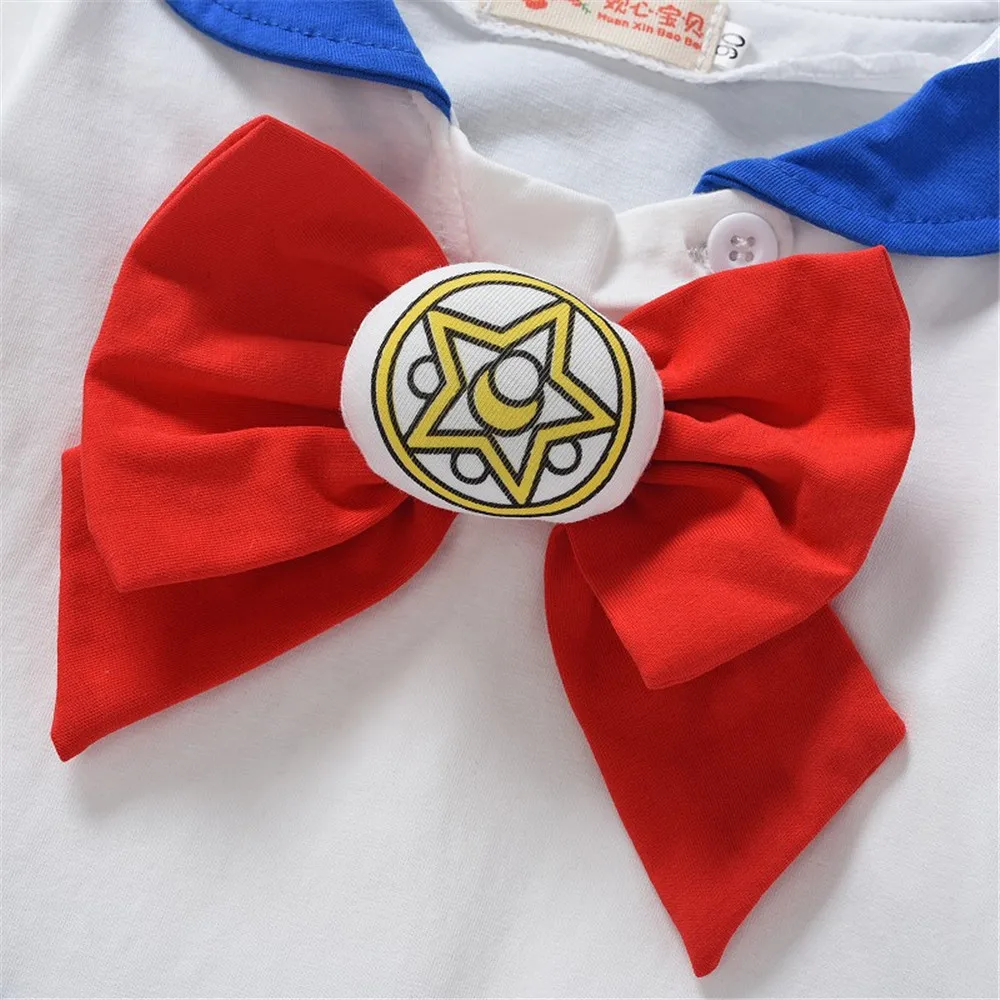 Sailor Moon/Детские костюмы для костюмированной вечеринки девочек платье с бантом