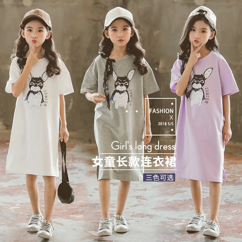 Платья для девочек с круглым вырезом осеннее платье 2018 зимнее милое детское