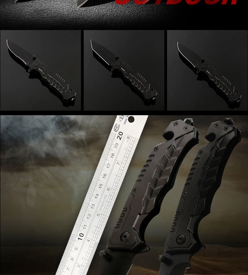 CS Cold Стальной Складной нож Тактический карманный нож для выживания рыболовные ножи джунгли Кемпинг спасательные охотничьи инструменты EDC+ нейлоновая оболочка