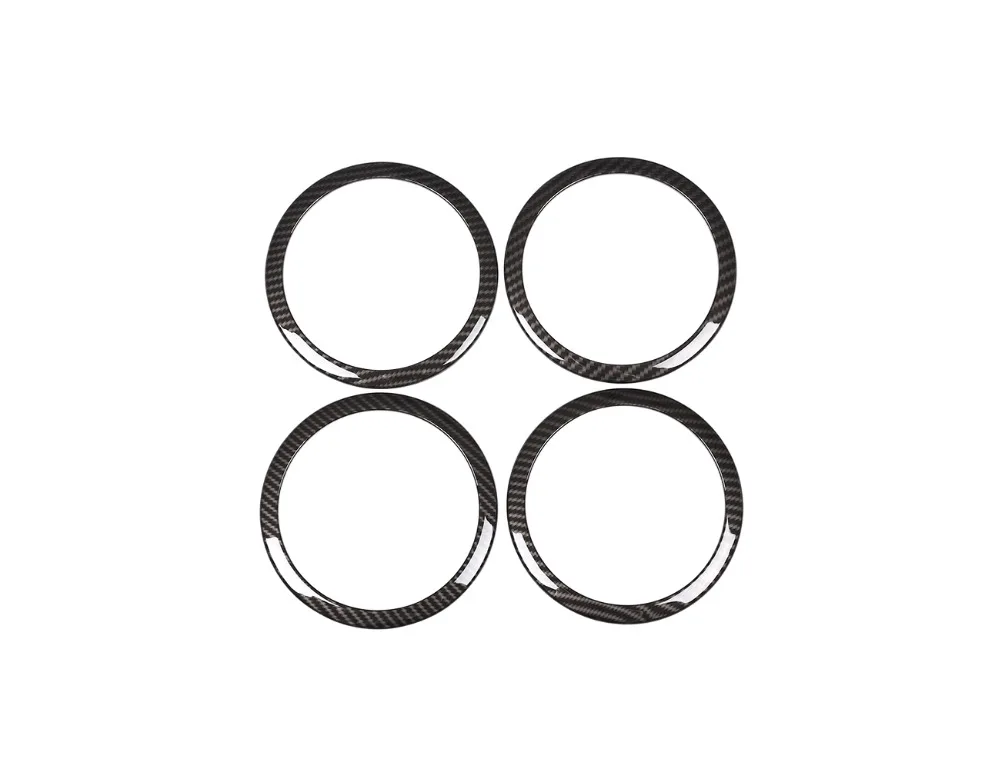 Углеродное волокно Стиль ABS двери автомобиля громкоговорители кольцо отделкой 4