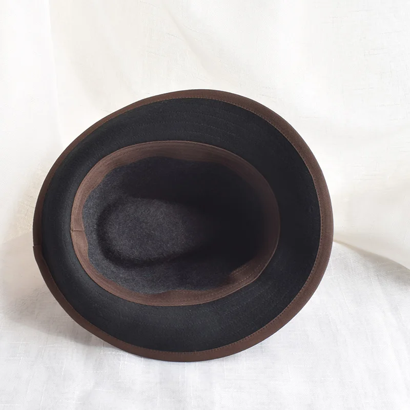 

Winter 59cm Headsize Wool Fedoras Hats For Men Chapeu Masculino Felt Hats Male Trilby Caps Free Shipping SDDW077