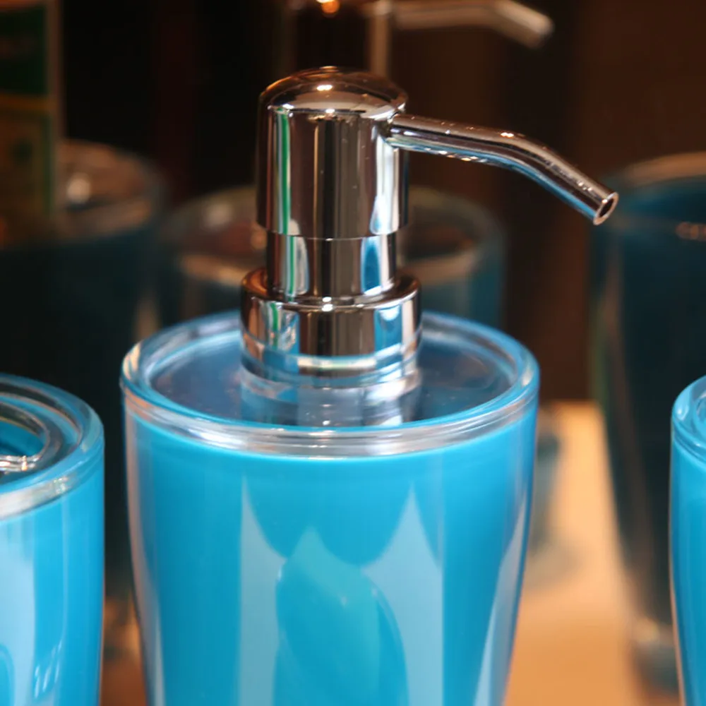 Креативный набор для умывания ванной освежающий синий 4 шт щетки мытья чашки