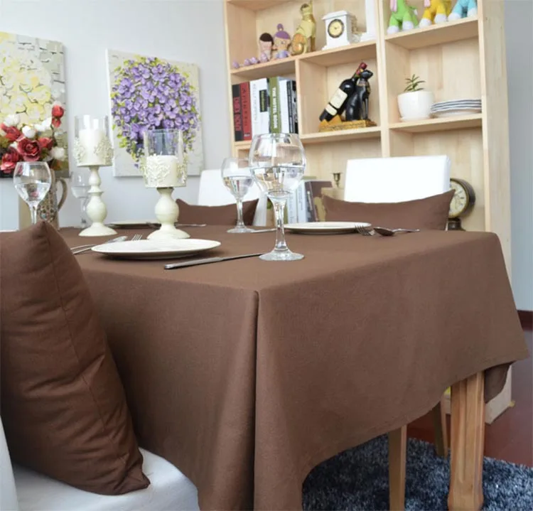 Дизайн PANFELOU супер Экологичное качество коричневая однотонная ткань для гостиной