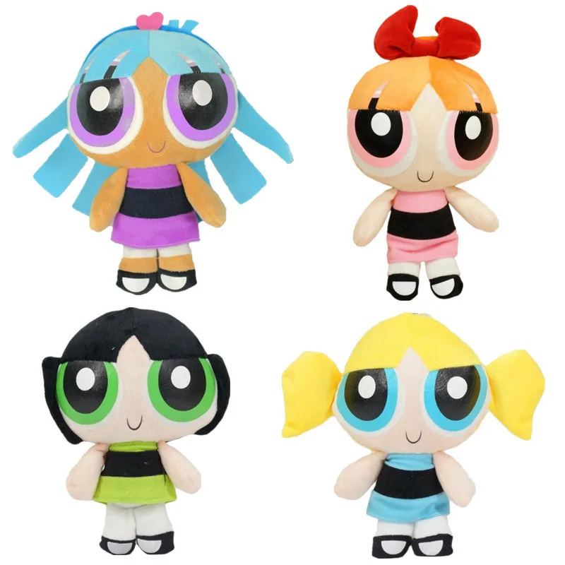 4 шт./лот Powerpuff для девочек Buttercup плюшевая кукла Brinquedo Мультяшные игрушки|Персонажи