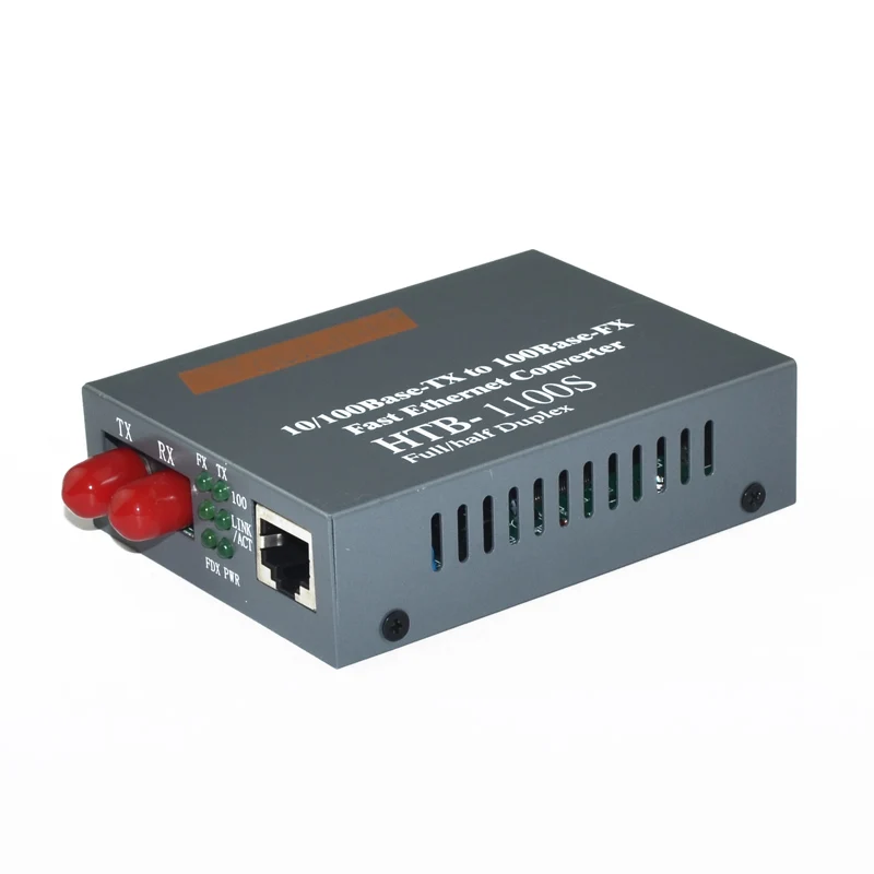 

Optical Media Converter 10/100Mbps RJ45 Single Mode Dual Fiber FC Converter 25KM