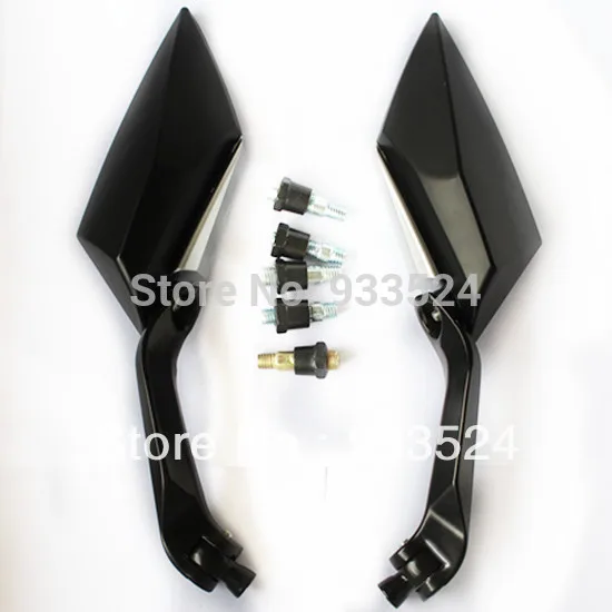 Черные пользовательские боковые зеркала для Kawasaki Honda Vulcan 750 1500 16001700 Drifter Nomad CB CBR600