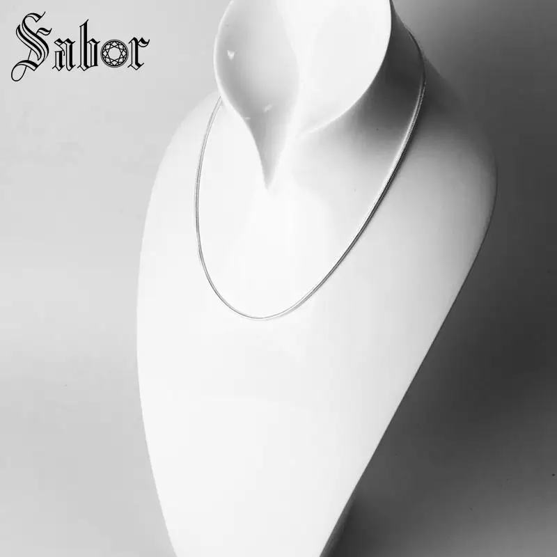 Ожерелье из змеиной цепи 2 мм Новая Модная бижутерия аксессуары для мужчин и