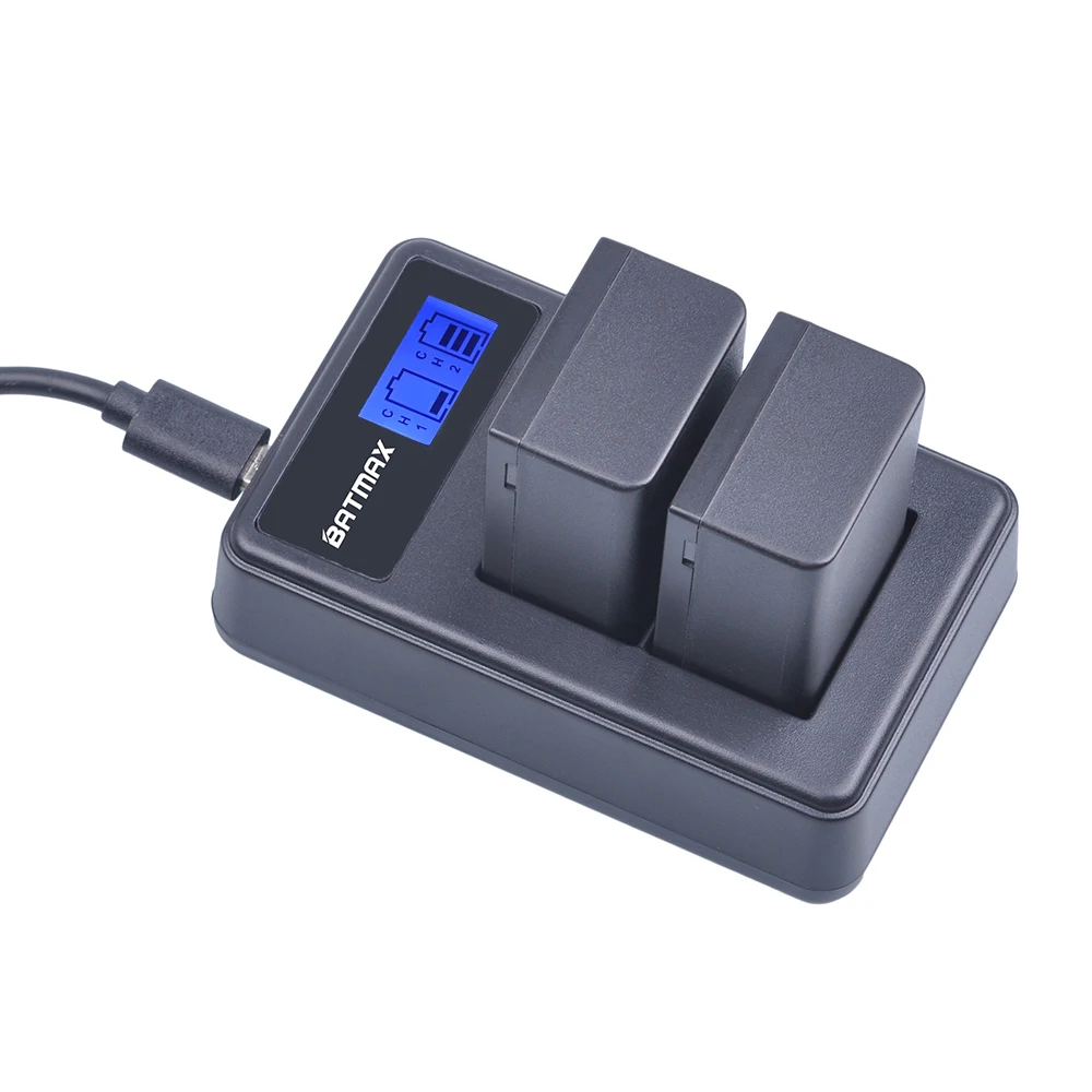 3 шт. DMW BMB9 аккумулятор + зарядное устройство с двойным жк дисплеем USB для Panasonic Lumix