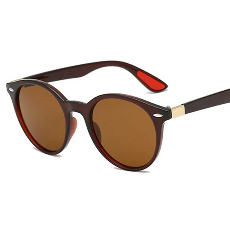 

Glitztxunk Polarized Sunglasses Men Women Round Classic Retro Coating Mirror Unisex Sun Glasses Male Black Frame UV400 Oculos