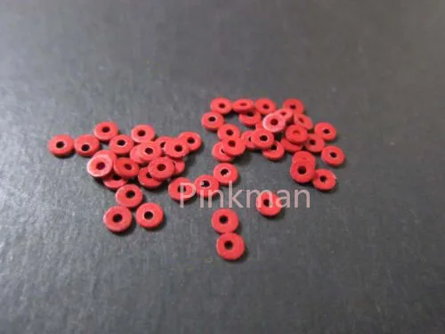 

1000 Pcs M10 10mmx20mmx1.2mm Red Insulating Fiber Washer