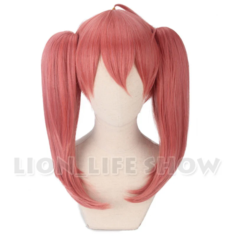 DARLING in the FRANXX CODE:390 MIKU orange Jacinth 2 Ponytails Long Straight Short Cosplay Full Wig | Тематическая одежда и